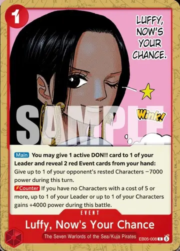 Luffy, Now's Your Chance EB05-008