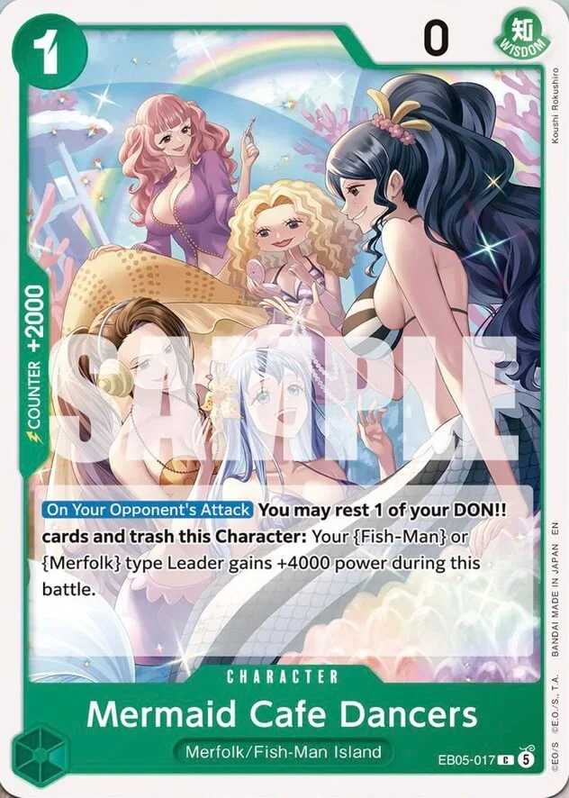 Mermaid Cafe Dancers EB05-017 – One Piece Card Game Character