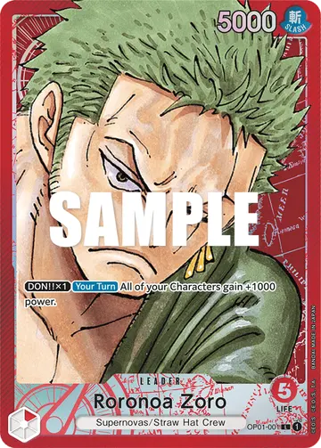 Roronoa Zoro OP01-001 (Alternate art)