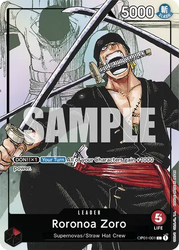 Roronoa Zoro OP01-001 (Alternate art)