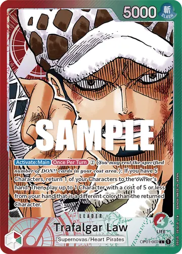 Trafalgar Law OP01-002 (Alternate art)