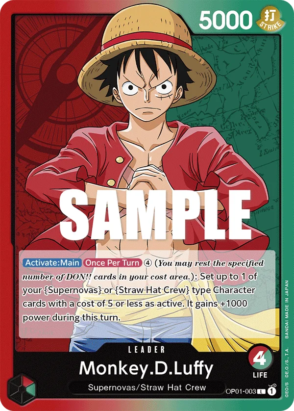 Monkey.D.Luffy OP01-003 – One Piece Card Game Leader