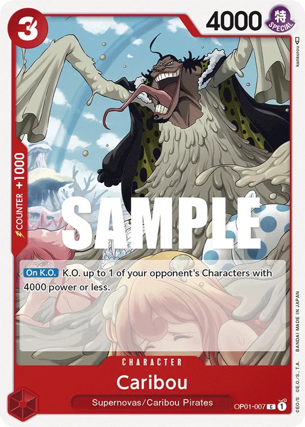 Caribou OP01-007 – One Piece Card Game Character