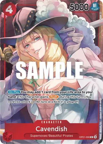 Cavendish OP01-008 (Alternate art)