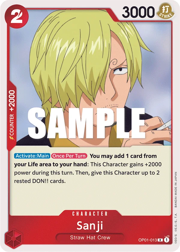 Sanji OP01-013 – One Piece Card Game Character