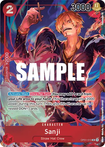 Sanji OP01-013 (Alternate art)