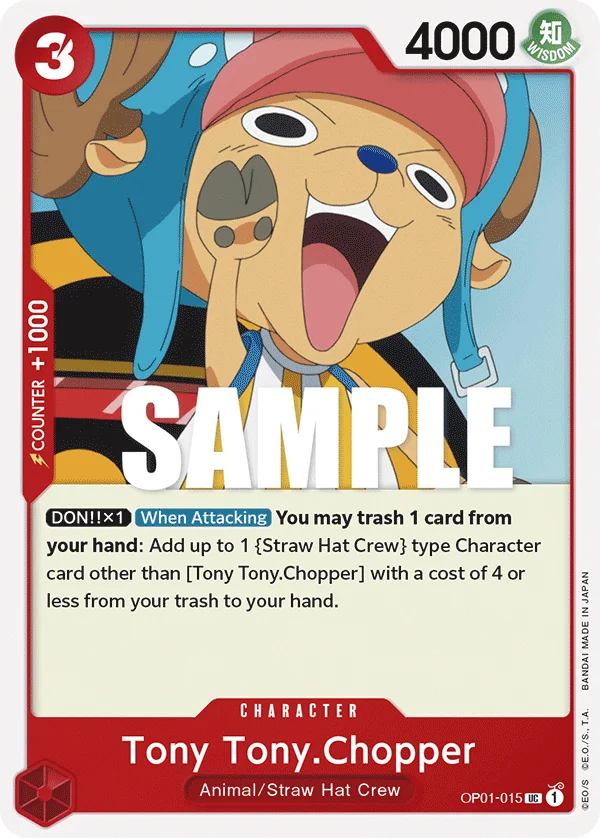 Tony Tony.Chopper OP01-015 – One Piece Card Game Character
