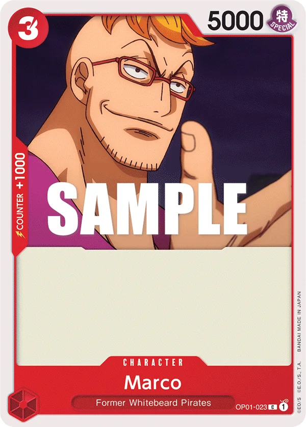 Marco OP01-023 – One Piece Card Game Character