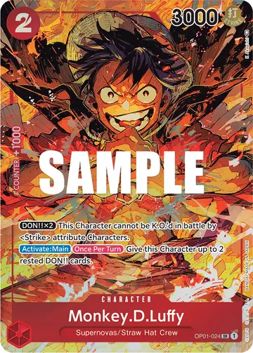 Monkey.D.Luffy OP01-024 (Alternate art)