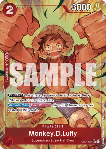 Monkey.D.Luffy OP01-024 (Alternate art)