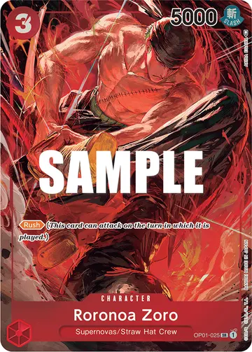Roronoa Zoro OP01-025 (Alternate art)