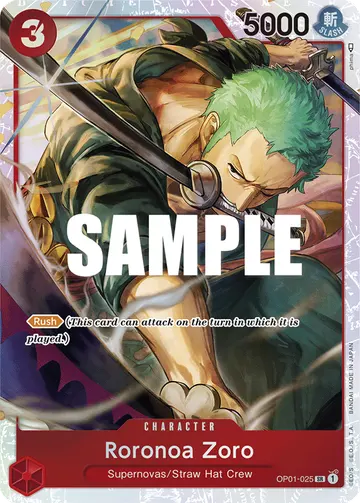 Roronoa Zoro OP01-025 (Alternate art)