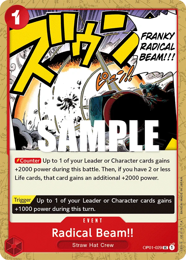 Radical Beam!! OP01-029 – One Piece Card Game Event