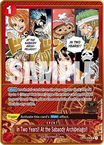 In Two Years!! At the Sabaody Archipelago!! OP01-030 (Alternate art)