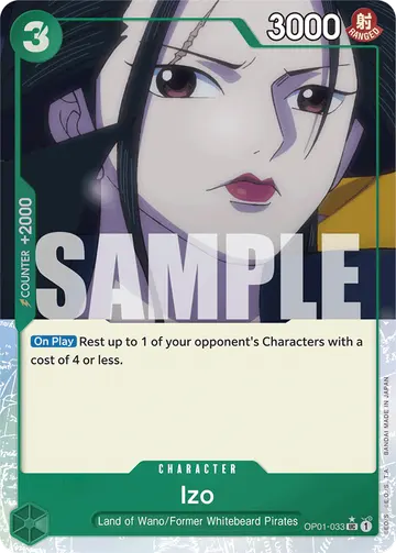 Izo OP01-033 (Alternate art)