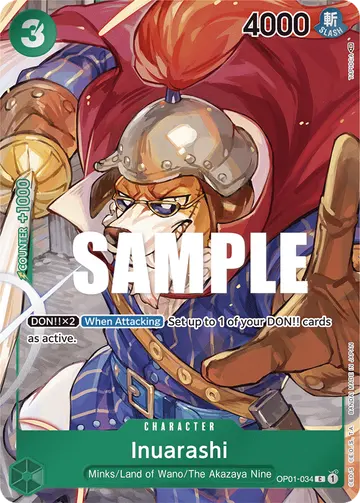 Inuarashi OP01-034 (Alternate art)