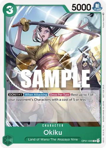Okiku OP01-035 (Alternate art)