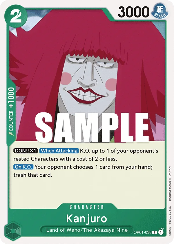Kanjuro OP01-038 – One Piece Card Game Character