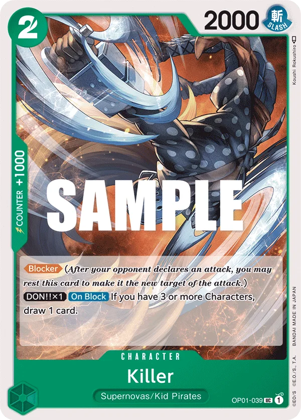 Killer OP01-039 – One Piece Card Game Character