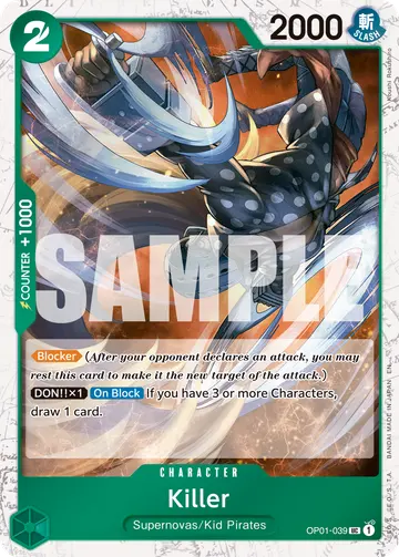 Killer OP01-039 (Alternate art)
