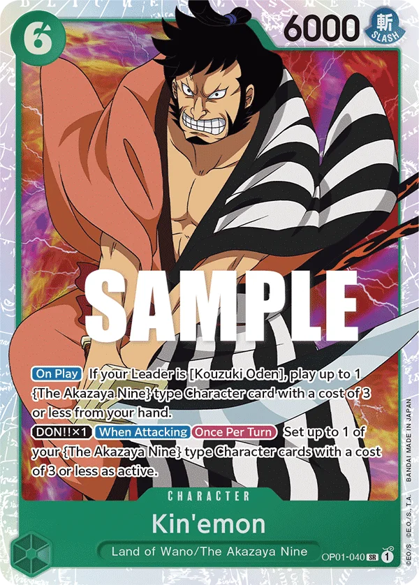 Kin'emon OP01-040 – One Piece Card Game Character