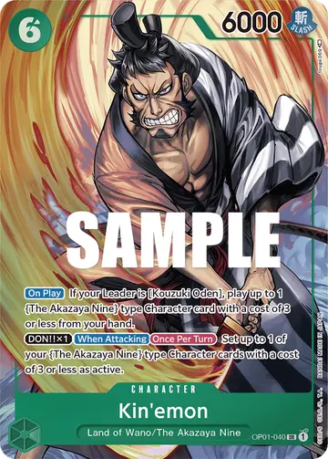 Kin'emon OP01-040 (Alternate art)