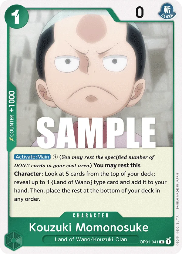 Kouzuki Momonosuke OP01-041 – One Piece Card Game Character