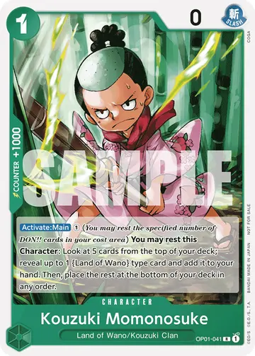Kouzuki Momonosuke OP01-041 (Alternate art)