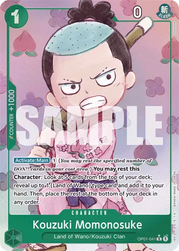 Kouzuki Momonosuke OP01-041 (Alternate art)