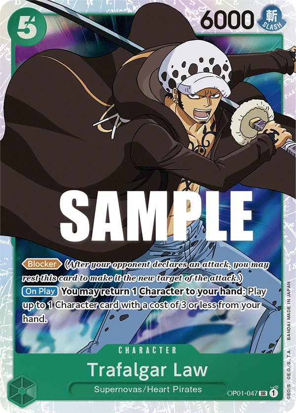 Trafalgar Law OP01-047 – One Piece Card Game Character