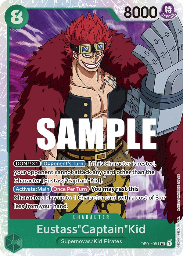Eustass"Captain"Kid OP01-051 – One Piece Card Game Character