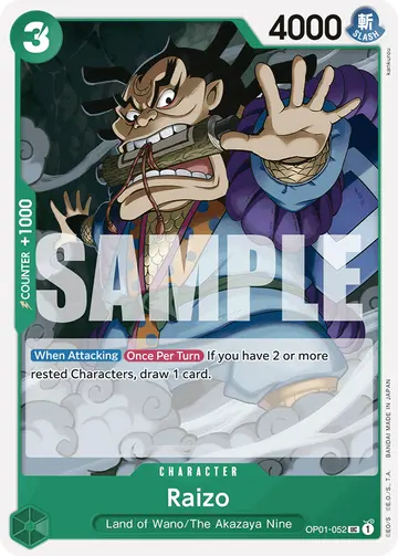 Raizo OP01-052 (Reprint)