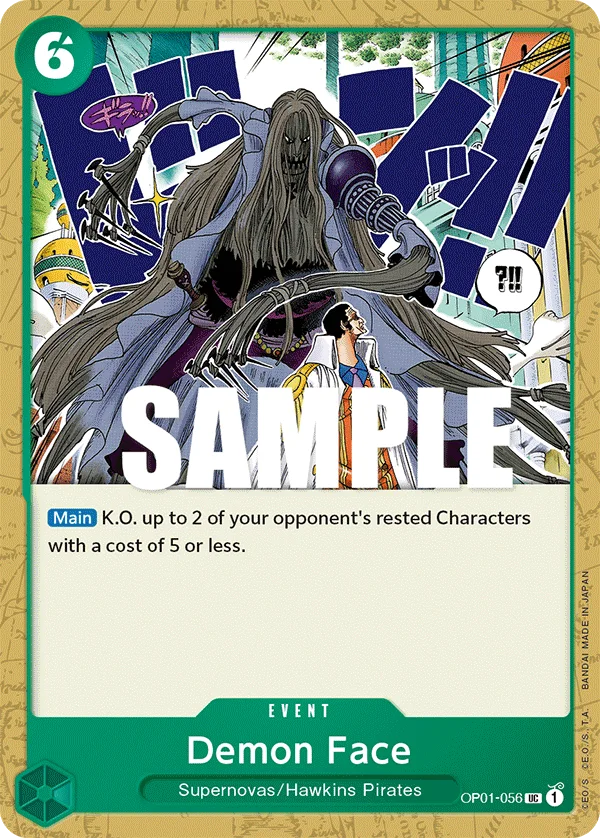 Demon Face OP01-056 – One Piece Card Game Event