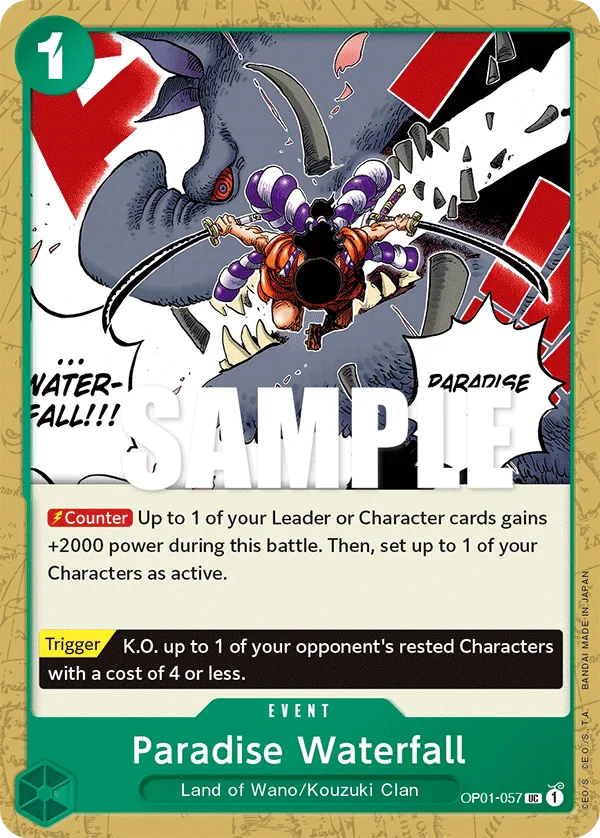 Paradise Waterfall OP01-057 – One Piece Card Game Event