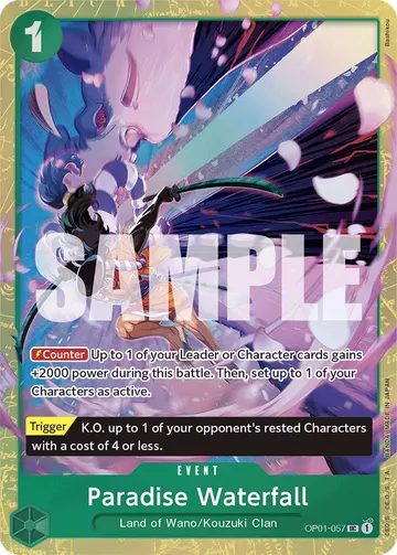 Paradise Waterfall OP01-057 (Alternate art)