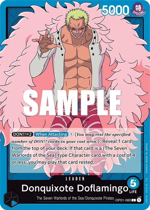 Donquixote Doflamingo OP01-060 – One Piece Card Game Leader