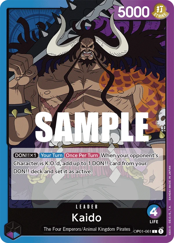 Kaido OP01-061 – One Piece Card Game Leader