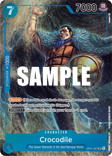 Crocodile OP01-067 (Alternate art)