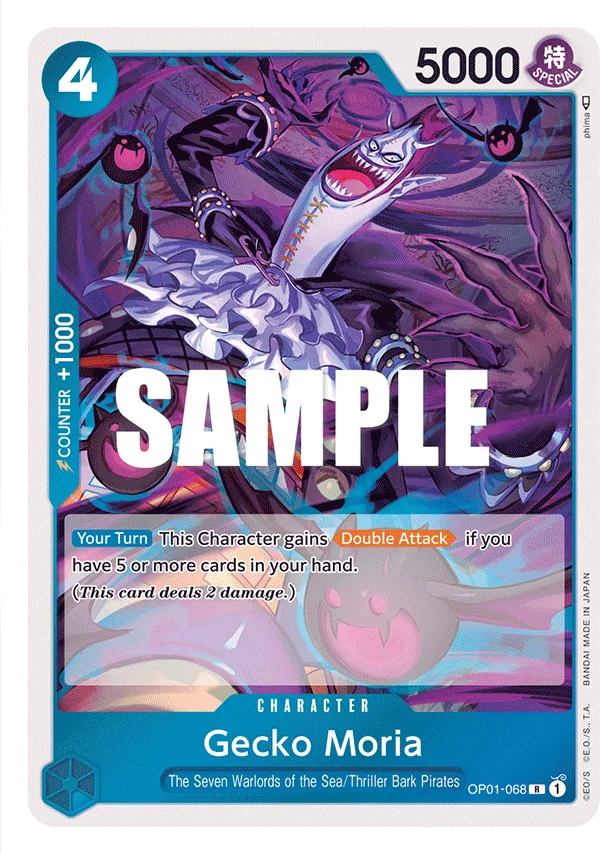 Gecko Moria OP01-068 – One Piece Card Game Character