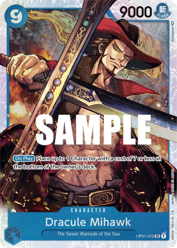 Dracule Mihawk OP01-070 – One Piece Card Game Character