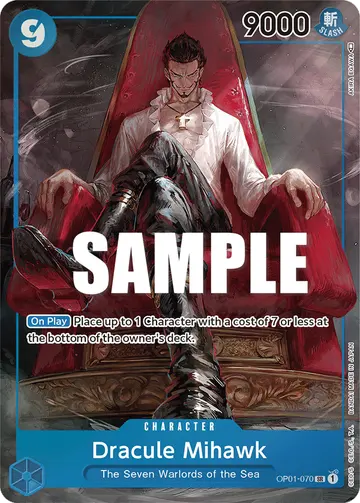 Dracule Mihawk OP01-070 (Alternate art)