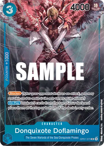 Donquixote Doflamingo OP01-073 (Alternate art)