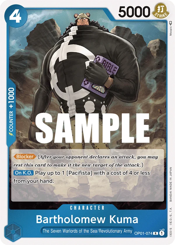 Bartholomew Kuma OP01-074 – One Piece Card Game Character