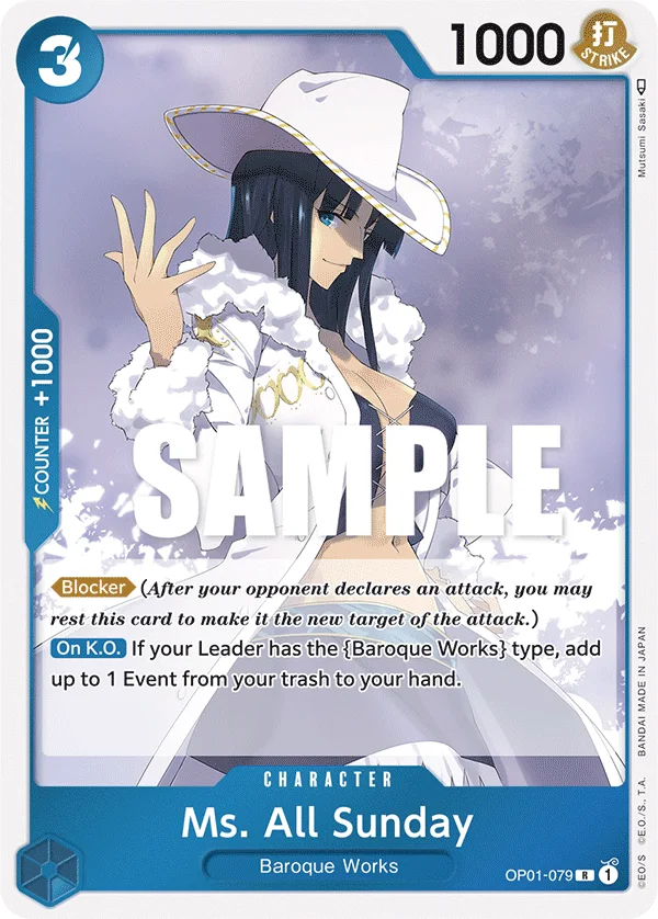Ms. All Sunday OP01-079 – One Piece Card Game Character