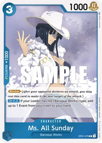 Ms. All Sunday OP01-079