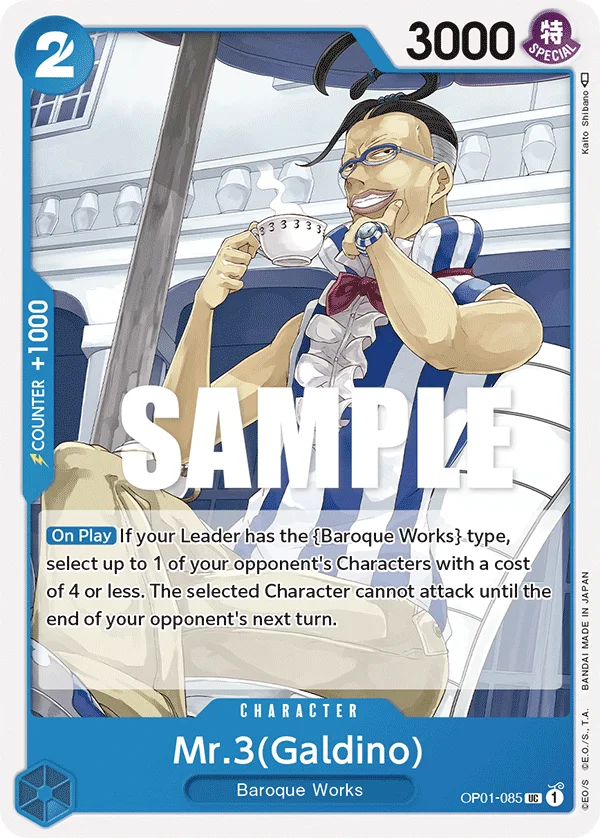 Mr.3(Galdino) OP01-085 – One Piece Card Game Character