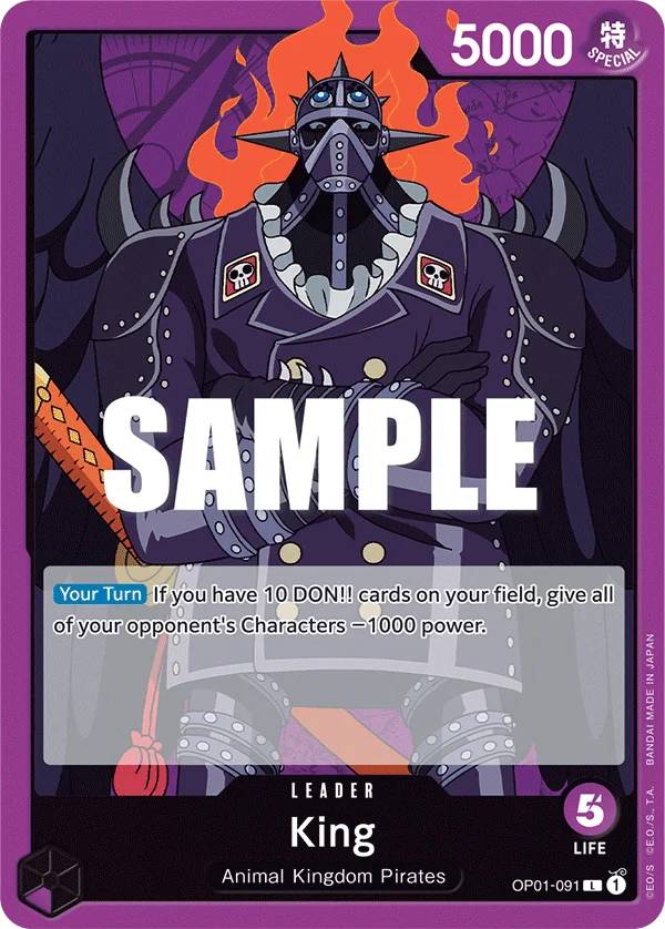 King OP01-091 – One Piece Card Game Leader