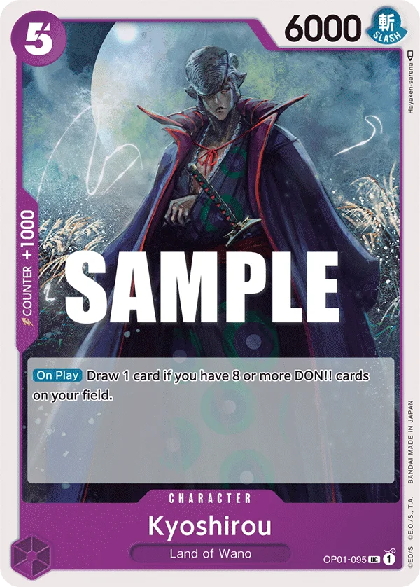Kyoshirou OP01-095 – One Piece Card Game Character