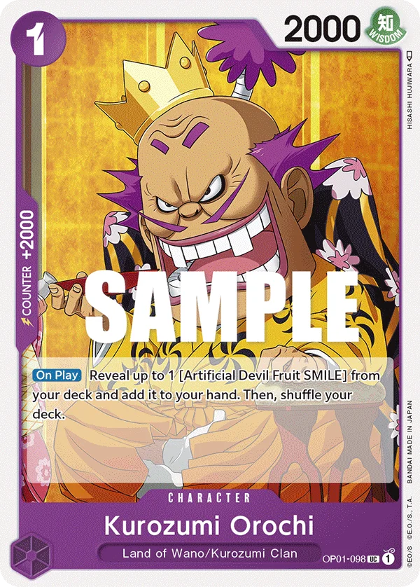 Kurozumi Orochi OP01-098 – One Piece Card Game Character