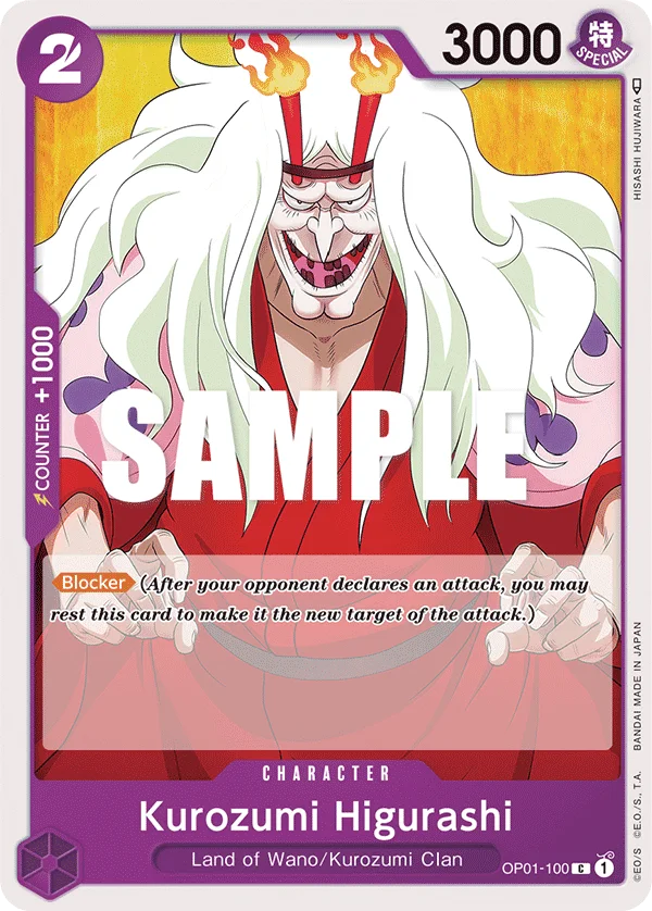Kurozumi Higurashi OP01-100 – One Piece Card Game Character